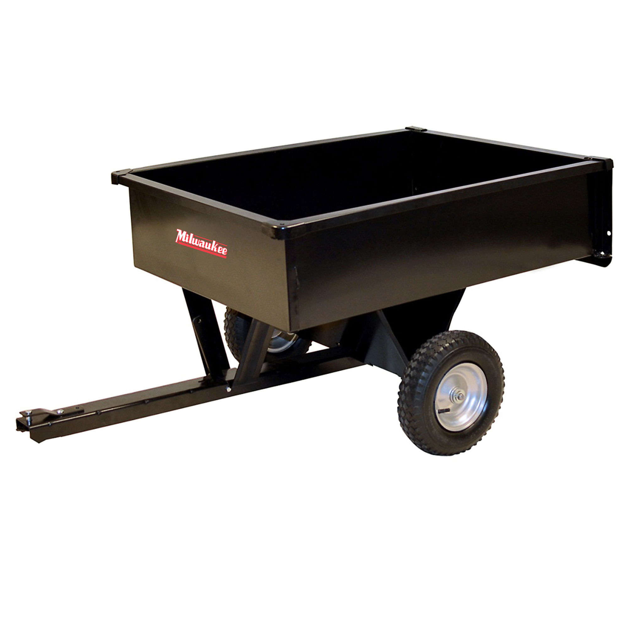 Milwaukee Steel Dump Cart — 500 Lb. Capacity, Removable Tailgate, Pneumatic Tires, Model# LC700BM